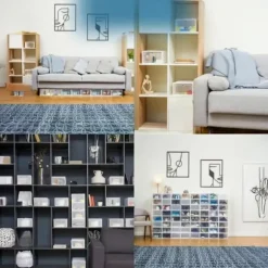 Skolåda, hylla, skåp, leksaker, kosmetika, stark, modulär, 33x23x14 cm