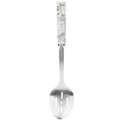 Skopa med hål i rostfritt stål 33 cm med handtag i keramik - Laura Ashley - Sage Parterre av Pendeford