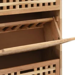 Skoskåp massivt valnötsträ 55x20x104 cm - Skoförvaring - Sko Förvaring - Home & Living