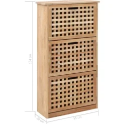 Skoskåp massivt valnötsträ 55x20x104 cm - Skoförvaring - Sko Förvaring - Home & Living