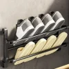 Skoskåp Wall-Mounted Folding Shoe Rack, 50x25.8x12cm, Space-Saving, No-Drill