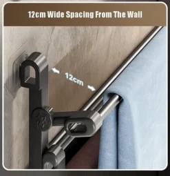 Skoskåp Wall-Mounted Folding Shoe Rack, 50x25.8x12cm, Space-Saving, No-Drill