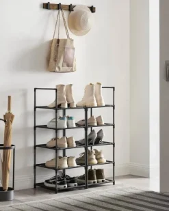 Skoställ 10 våningar 33 x 33 x 173 cm