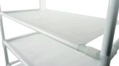 Skoställ för 50 par - Vit - 10 våningar