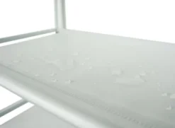 Skoställ för 50 par - Vit - 10 våningar