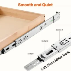 Skåpsorganisatör, Utdragbar trälåda, 35,6x53,3 cm, Förvaring