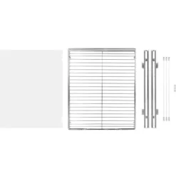 Skåpsorganisatör, 39,4x53,3x8,9 cm, Silver, Förvaring i stål