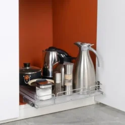 Skåpsorganisatör, 39,4x53,3x8,9 cm, Silver, Förvaring i stål