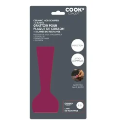 SKRAPA för induktion/keramik/glas 5 BLAD röd