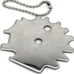 Skrapa för stekhäll i rostfritt stål, rund (blank, i lager)