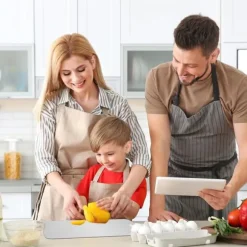 Skärbräda - dubbelsidig i Rostfritt Stål och Titan, 34x23 cm, BPA-Fri för Kök