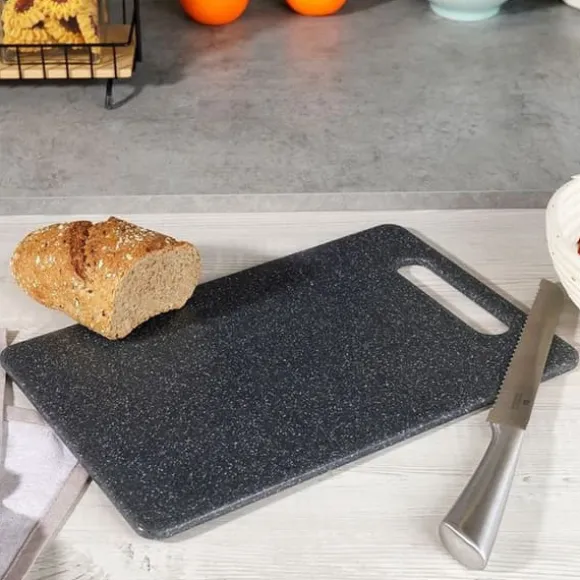 Skärbräda - Orion - 37x24 cm - Plast - Grå - Granitimitering