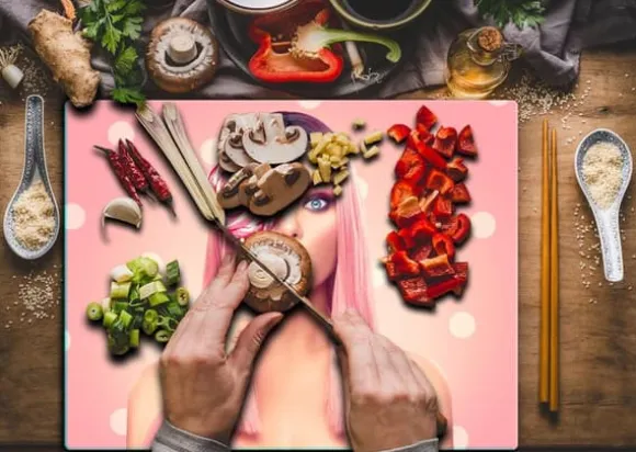 SKÄRBRÄDA I GLAS 52x40 BARBIE