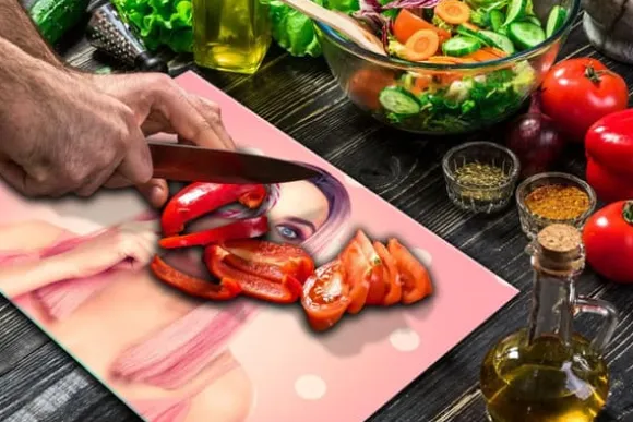 SKÄRBRÄDA I GLAS 52x40 BARBIE