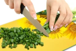 SKÄRBRÄDA I GLAS 52x40 BLOMMOR