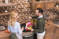 SKÄRBRÄDA I GLAS 52x30 BLOMMOR