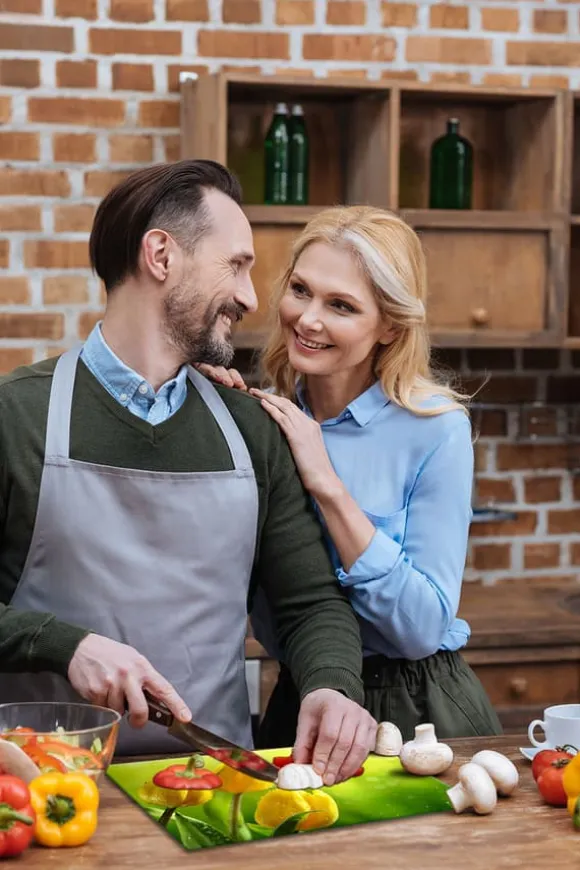 SKÄRBRÄDA I GLAS 52x40 BLOMMOR