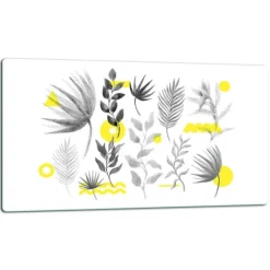 SKÄRBRÄDA I GLAS 52x30 BLOMMOR