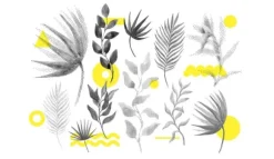 SKÄRBRÄDA I GLAS 52x30 BLOMMOR