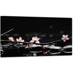 SKÄRBRÄDA I GLAS 52x30 BLOMMOR