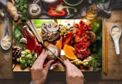 SKÄRBRÄDA I GLAS 52x30 DRYCK