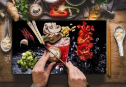 SKÄRBRÄDA I GLAS 52x30 EFTERRÄTT