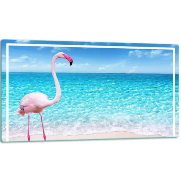 SKÄRBRÄDA I GLAS 52x30 FLAMINGO