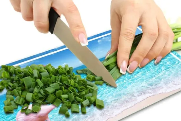 SKÄRBRÄDA I GLAS 52x30 FLAMINGO