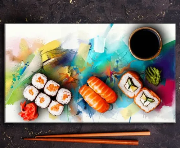 SKÄRBRÄDA I GLAS 52X30 FÄRGAD