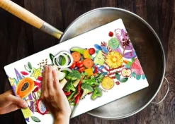 SKÄRBRÄDA I GLAS 52x30 FRUKT