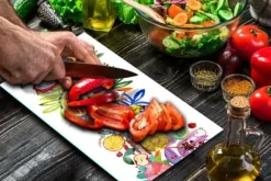 SKÄRBRÄDA I GLAS 52x30 FRUKT