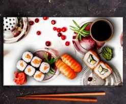 SKÄRBRÄDA I GLAS 52x30 FRUKT