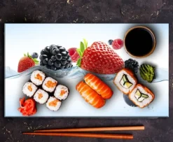 SKÄRBRÄDA I GLAS 52x30 FRUKT