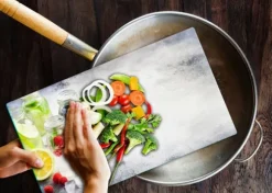 SKÄRBRÄDA I GLAS 52x30 FRUKT