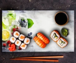 SKÄRBRÄDA I GLAS 52x30 FRUKT