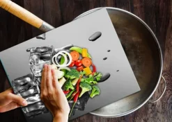 SKÄRBRÄDA I GLAS 52x40 ISSVART