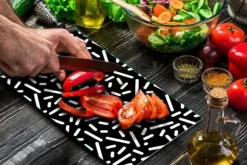 SKÄRBRÄDA I GLAS 52x30 MÖNSTER