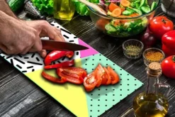 SKÄRBRÄDA I GLAS 52x30 MÖNSTER