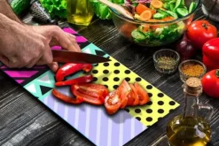 SKÄRBRÄDA I GLAS 52x30 MÖNSTER