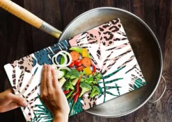 SKÄRBRÄDA I GLAS 52x30 NATUR