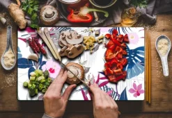 SKÄRBRÄDA I GLAS 52x30 NATUR