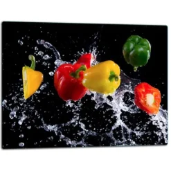 SKÄRBRÄDA I GLAS 52x40 PAPRIKA