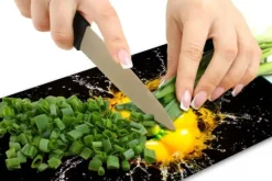 SKÄRBRÄDA I GLAS 52x30 PAPRIKA