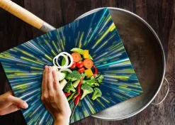 SKÄRBRÄDA I GLAS 52x40 STJÄRNOR