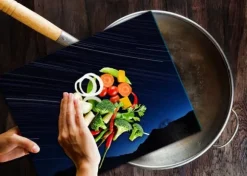 SKÄRBRÄDA I GLAS 52x40 STJÄRNOR