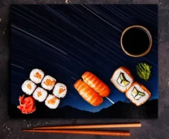 SKÄRBRÄDA I GLAS 52x40 STJÄRNOR