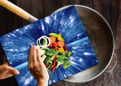 SKÄRBRÄDA I GLAS 52x40 STJÄRNOR