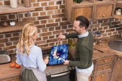 SKÄRBRÄDA I GLAS 52x40 STJÄRNOR