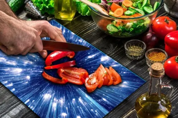 SKÄRBRÄDA I GLAS 52x40 STJÄRNOR