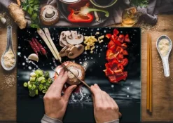 SKÄRBRÄDA I GLAS 52x40 TOMAT